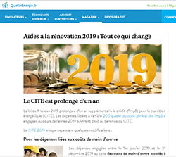Le site "Quelle Enegie" Le site "Quelle Enegie"